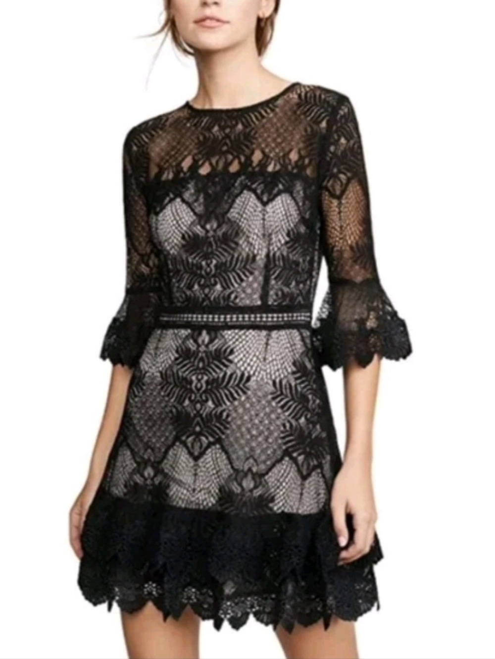 BB DAKOTA Layer Cake Ruffle Dress Size 4